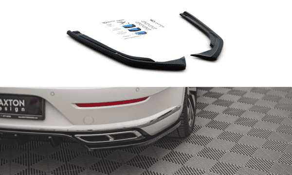 MAXTON DESIGN - Bočné difúzory zadného náraznika Volkswagen Arteon R-Line Facelift , Čierny lesk ,