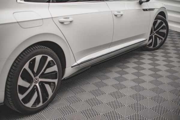 MAXTON DESIGN - Lišty pod prahy Volkswagen Arteon R-Line Facelift , Čierny lesk – Obrázok 3