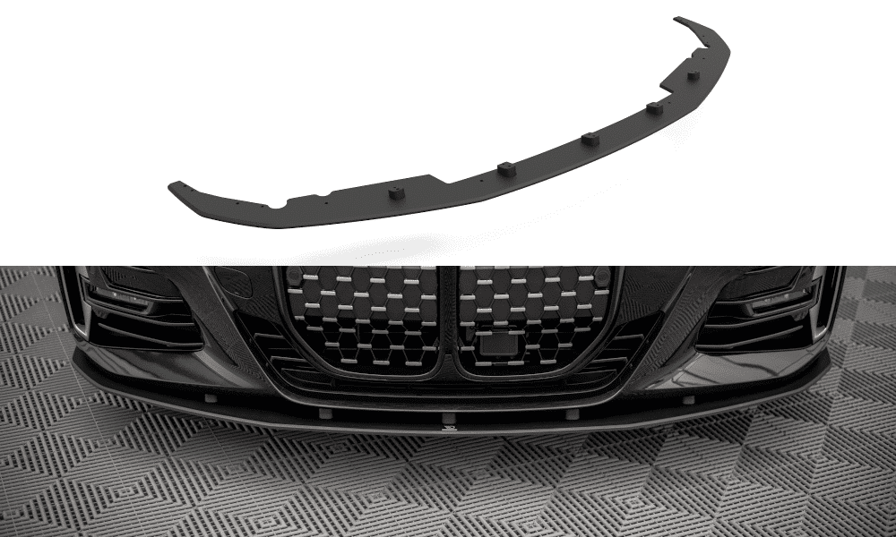 MAXTON DESIGN - Spoiler pod Predný náraznik vhodné pre BMW 4 M-Pack G22 , Black