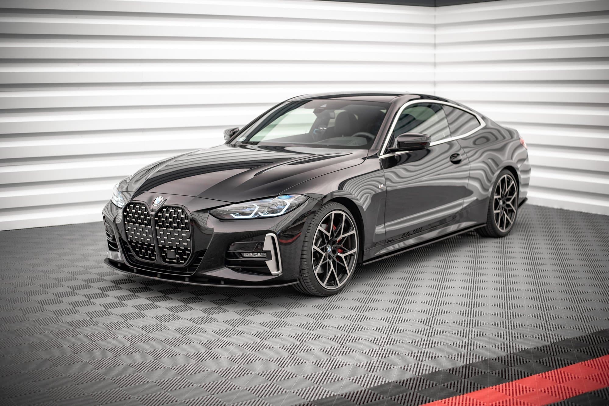 MAXTON DESIGN - Spoiler pod Predný náraznik vhodné pre BMW 4 M-Pack G22 , Black – Obrázok 3