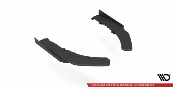 MAXTON DESIGN -  Bočné difúzory zadného náraznika + Splitre vhodné pre BMW 4 M-Pack G22 , Black + Gloss Flaps – Obrázok 4