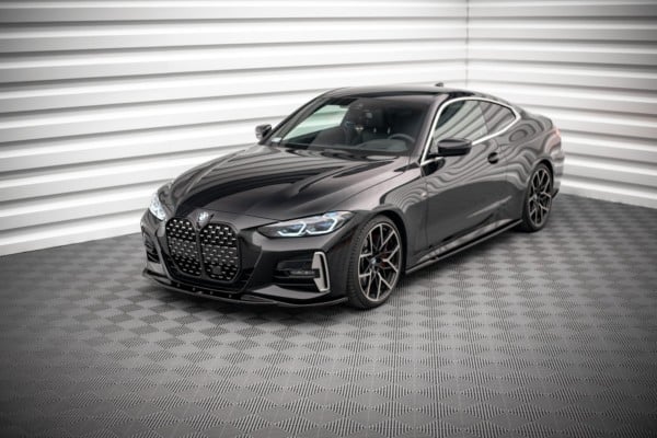MAXTON DESIGN - Spoiler pod Predný náraznik V.1 vhodné pre BMW 4 M-Pack G22 , Čierny lesk – Obrázok 3