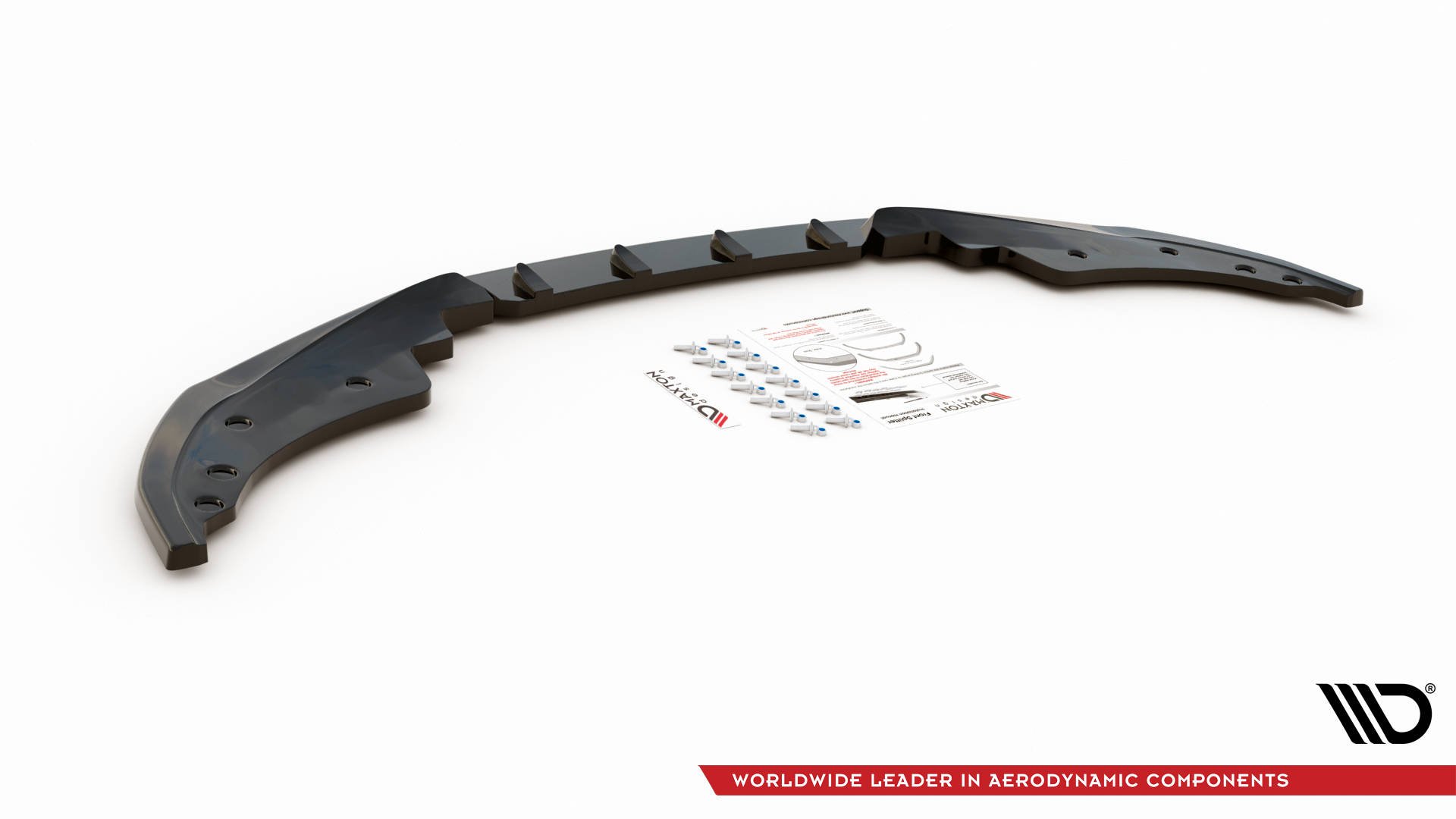 MAXTON DESIGN - Spoiler pod Predný náraznik V.1 vhodné pre BMW 4 M-Pack G22 , Čierny lesk – Obrázok 5