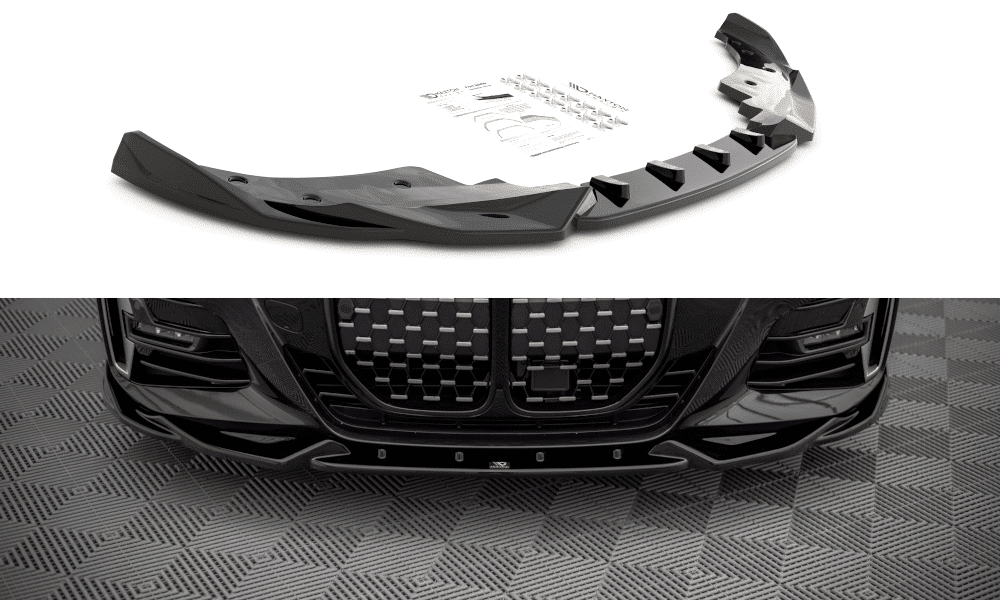 MAXTON DESIGN - Spoiler pod Predný náraznik V.2 vhodné pre BMW 4 M-Pack G22 , Čierny lesk
,