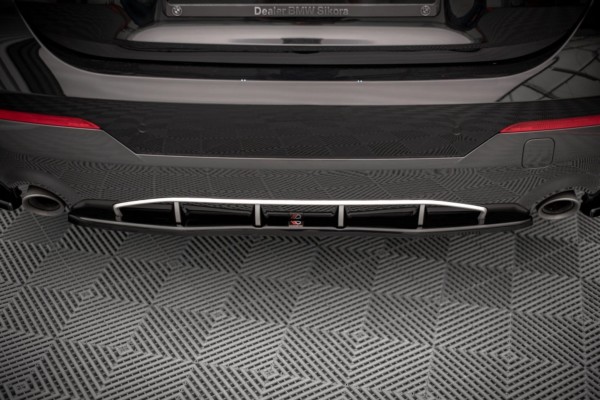 MAXTON DESIGN - Stredový spoiler pod zadný náraznik for vhodné pre BMW 4 M-Pack G22 , Čierny lesk – Obrázok 2