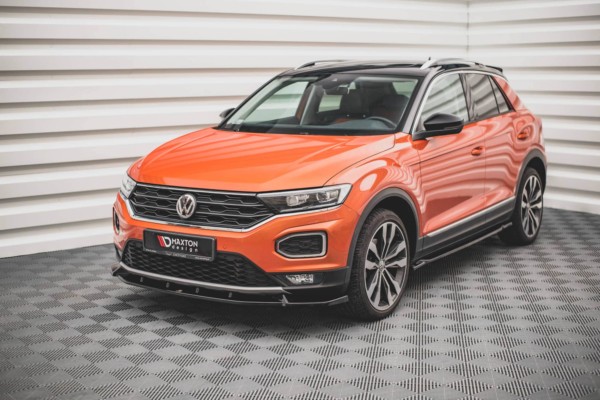 MAXTON DESIGN - Spoiler pod Predný náraznik V.2 Volkswagen T-Roc Mk1 , Čierny lesk – Obrázok 2