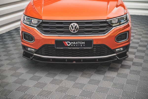 MAXTON DESIGN - Spoiler pod Predný náraznik V.2 Volkswagen T-Roc Mk1 , Čierny lesk – Obrázok 3