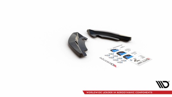 MAXTON DESIGN - Bočné difúzory zadného náraznika Volkswagen T-Roc Mk1 , Čierny lesk – Obrázok 5