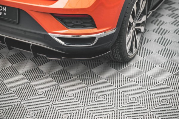 MAXTON DESIGN - Bočné difúzory zadného náraznika Volkswagen T-Roc Mk1 , Čierny lesk – Obrázok 2