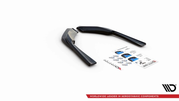 MAXTON DESIGN - Bočné difúzory zadného náraznika Infiniti Q60 S Mk2 , Čierny lesk – Obrázok 5