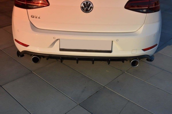 MAXTON DESIGN - Difúzor zadného náraznika  VW GOLF VII GTI FACELIFT , Čierny lesk – Obrázok 2