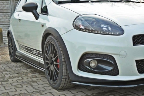 MAXTON DESIGN - Lišty pod prahy FIAT GRANDE PUNTO ABARTH , 142Čierny lesk – Obrázok 3