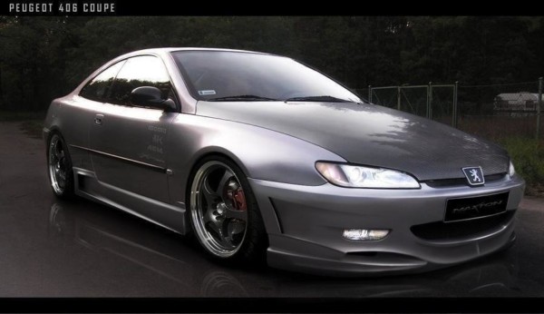 MAXTON DESIGN - Predný náraznik 1 PEUGEOT 406 COUPE , Sklené vlákno bez P.U