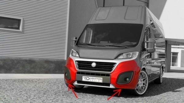 MAXTON DESIGN - Predný náraznik FIAT DUCATO III (FACELIFT) , Sklené vlákno bez P.U – Obrázok 4