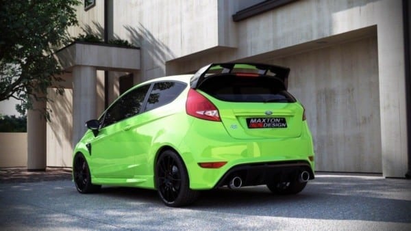 MAXTON DESIGN - Zadný náraznik (RS Look) Ford Fiesta Mk7 / Mk7 FL , Sklené vlákno bez P.U
