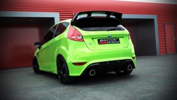 MAXTON DESIGN - Zadný náraznik (RS Look) Ford Fiesta Mk7 / Mk7 FL , Sklené vlákno bez P.U – Obrázok 2