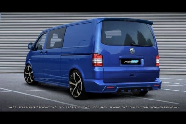 MAXTON DESIGN - Zadný náraznik VW T5 < REVOLUTION > TUV TEILGUTACHTEN , Sklené vlákno bez P.U
