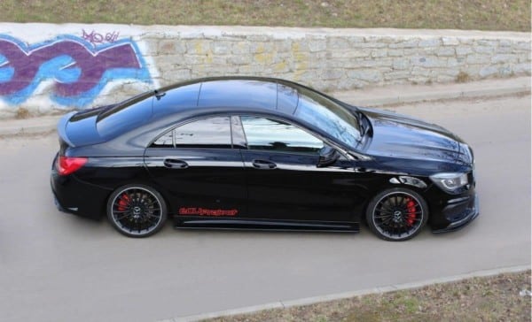 MAXTON DESIGN - Lišty pod prahy MERCEDES CLA 45 AMG C117/A45 AMG W176 (PREFACE) , Čierny lesk – Obrázok 4