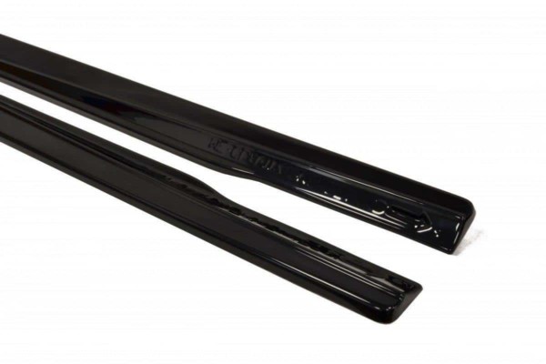MAXTON DESIGN - Lišty pod prahy MERCEDES CLA 45 AMG C117/A45 AMG W176 (PREFACE) , Čierny lesk – Obrázok 6