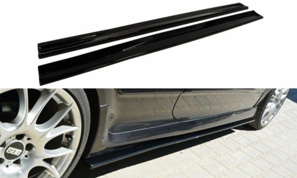 MAXTON DESIGN - Lišty pod prahy OPEL ASTRA H (FOR OPC / VXR) , 
Čierny lesk