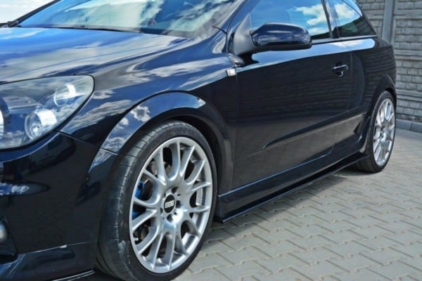 MAXTON DESIGN - Lišty pod prahy OPEL ASTRA H (FOR OPC / VXR) , 
Čierny lesk – Obrázok 3