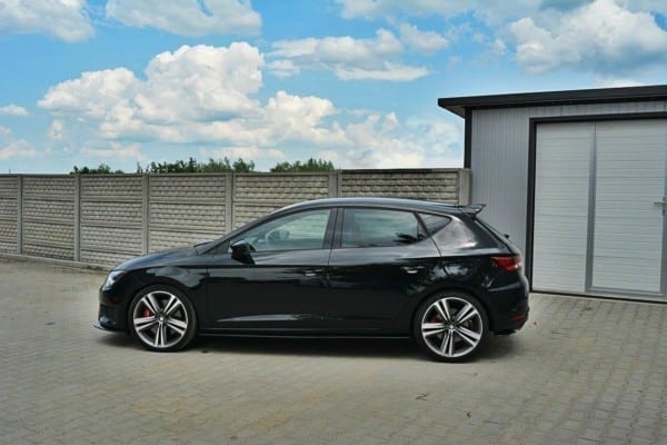 MAXTON DESIGN - Lišty pod prahy SEAT LEON III CUPRA / FR , 286Čierny lesk – Obrázok 2