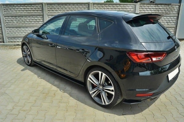 MAXTON DESIGN - Lišty pod prahy SEAT LEON III CUPRA / FR , 286Čierny lesk – Obrázok 3