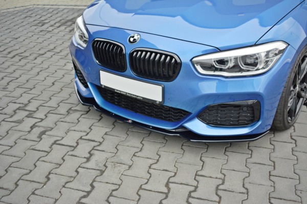 MAXTON DESIGN - Spoiler pod Predný náraznik V.1 vhodné pre BMW 1 F20/F21 M-Power FACELIFT , Textured – Obrázok 3