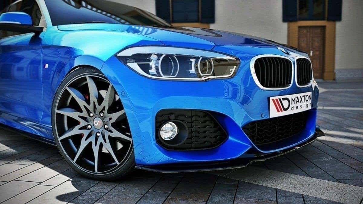 MAXTON DESIGN - Spoiler pod Predný náraznik V.1 vhodné pre BMW 1 F20/F21 M-Power FACELIFT , Textured – Obrázok 2