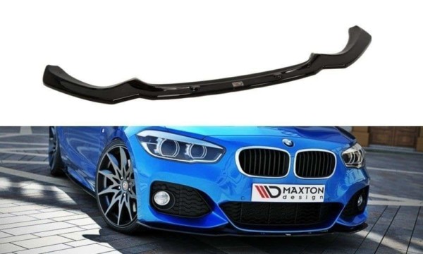 MAXTON DESIGN - Spoiler pod Predný náraznik   V.1 BMW 1 F20/F21 M-Power FACELIFT , Textured