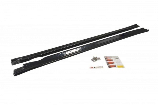 MAXTON DESIGN - Lišty pod prahy Subaru Impreza II WRX , Čierny lesk