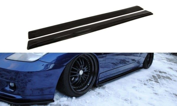 MAXTON DESIGN - Lišty pod prahy TOYOTA CELICA T23 TS PREFACE ,Čierny lesk