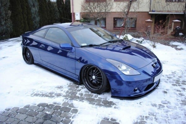 MAXTON DESIGN - Lišty pod prahy TOYOTA CELICA T23 TS PREFACE ,Čierny lesk – Obrázok 2