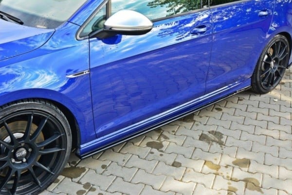 MAXTON DESIGN - Lišty pod prahy V.1 VW Golf 7 R / R-Line , Čierny lesk – Obrázok 3