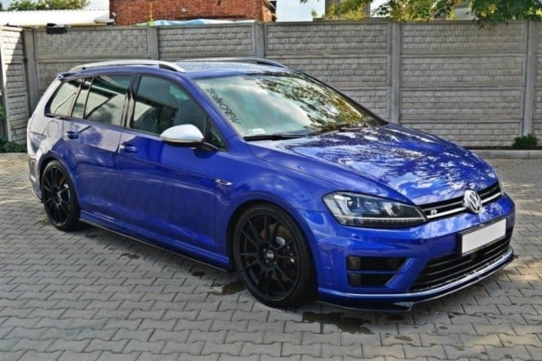 MAXTON DESIGN - Lišty pod prahy V.1 VW Golf 7 R / R-Line , Čierny lesk – Obrázok 4