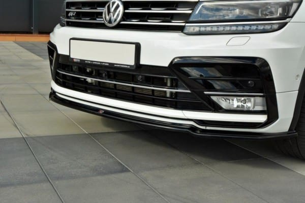 MAXTON DESIGN - Spoiler pod Predný náraznik   Vw Tiguan Mk2 R-Line , Textured
