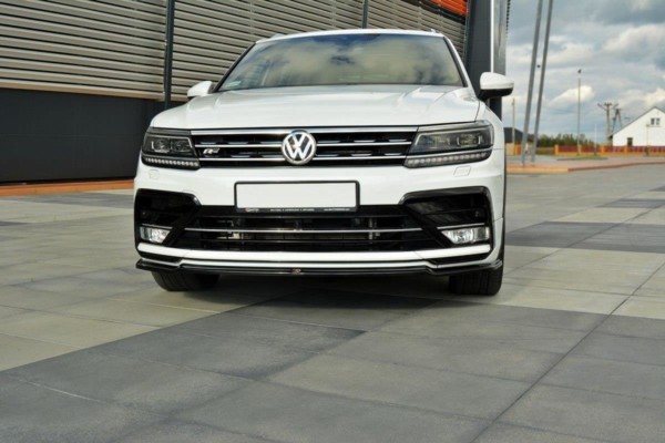 MAXTON DESIGN - Spoiler pod Predný náraznik   Vw Tiguan Mk2 R-Line , Textured – Obrázok 3