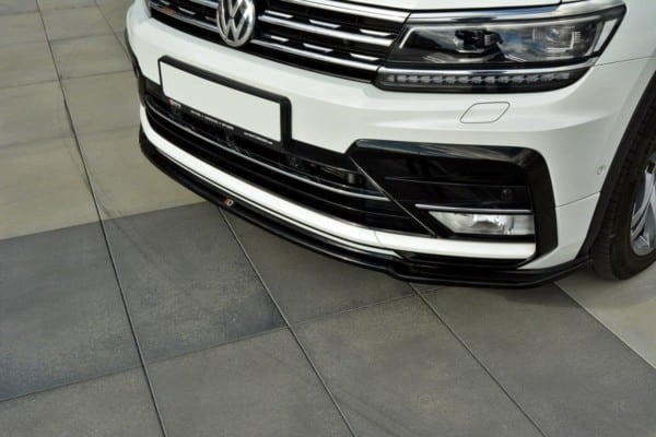 MAXTON DESIGN - Spoiler pod Predný náraznik   Vw Tiguan Mk2 R-Line , Textured – Obrázok 4