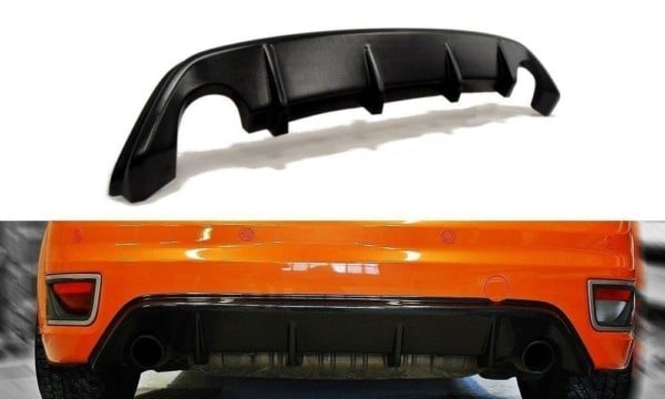 MAXTON DESIGN - Difúzor zadného náraznika  Ford Focus ST Mk2 , Čierny lesk