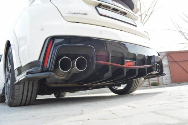 MAXTON DESIGN - Difúzor zadného náraznika  HONDA CIVIC IX TYPE R , Čierny lesk – Obrázok 6