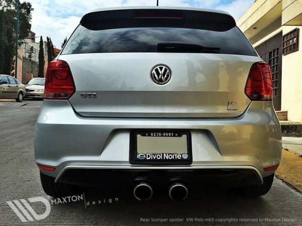 MAXTON DESIGN - Difúzor zadného náraznika  VW Polo mk5 GTI , Sklené vlaknov bez P.U