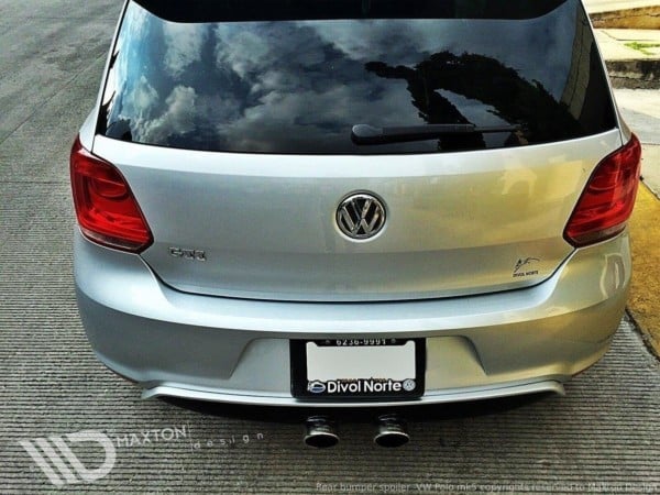 MAXTON DESIGN - Difúzor zadného náraznika  VW Polo mk5 GTI , Sklené vlaknov bez P.U – Obrázok 2