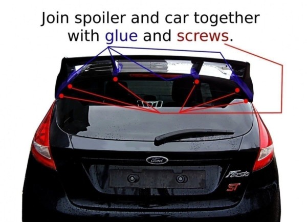 MAXTON DESIGN - Predlženie spoilera   FORD FIESTA MK7 FACELIFT MODEL (FOCUS RS LOOK) , Sklené vlákno zaklad. náter – Obrázok 8