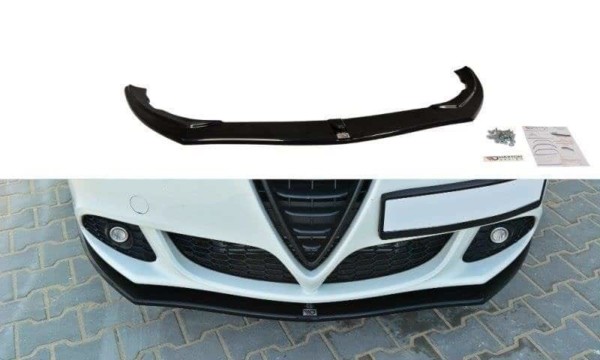 MAXTON DESIGN - Spoiler pod Predný náraznik   v.1 Alfa Romeo Giulietta , Čierny lesk 
415