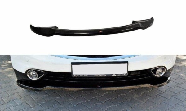 MAXTON DESIGN - Spoiler pod Predný náraznik   v.1 INFINITI QX70 , Čierny lesk 
424
