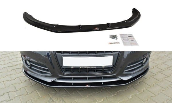 MAXTON DESIGN - Spoiler pod Predný náraznik   V.2 Audi S3 8P FL , Čierny lesk