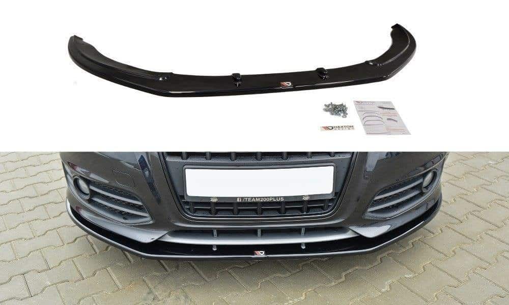 MAXTON DESIGN - Spoiler pod Predný náraznik V.2 Audi S3 8P FL , Čierny lesk