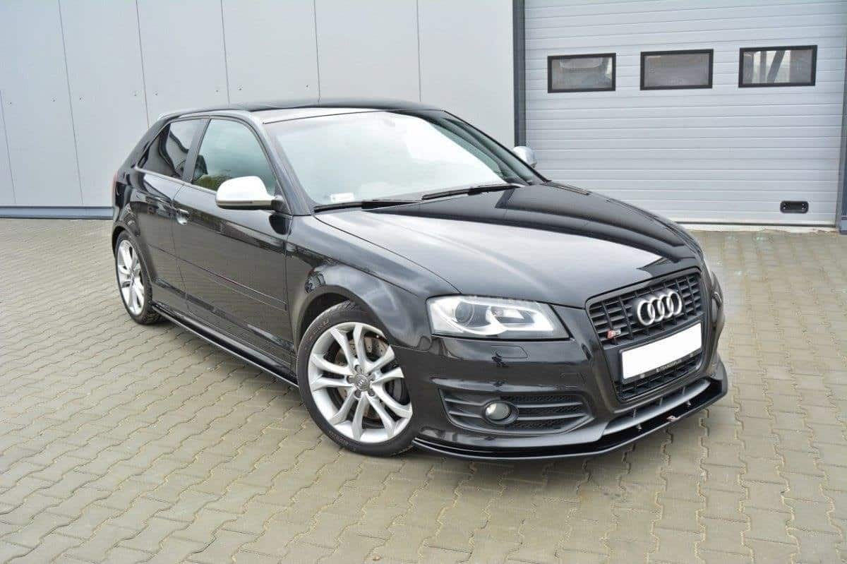 MAXTON DESIGN - Spoiler pod Predný náraznik V.2 Audi S3 8P FL , Čierny lesk – Obrázok 2