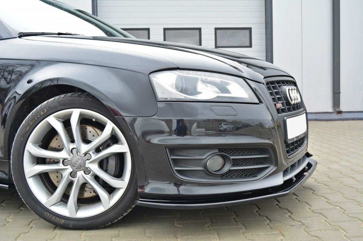 MAXTON DESIGN - Spoiler pod Predný náraznik V.2 Audi S3 8P FL , Čierny lesk – Obrázok 3