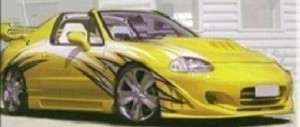 MAXTON DESIGN - Predný náraznik 2 HONDA CRX DEL SOL , Sklené vlákno v zaklad. nátere